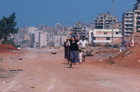 Resdients flee the killing at Sabra - Shatilla
Refugee Camp, Beirut 1982 For Time Magazine
