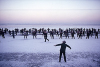 Exercise on the frozen Amur River, Harbin 1989 for The Power to Heal